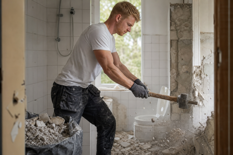 Badkamer verbouwen kosten in 2026 met moderne tegels, inloopdouche en luxe afwerking