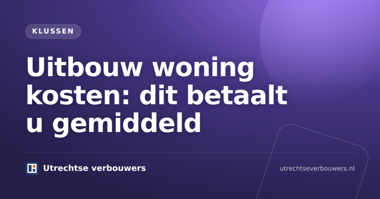 Uitbouw woning kosten berekend op een woning met aanbouw en schuifpui