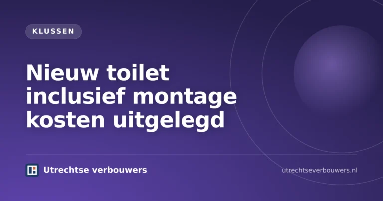 Nieuw toilet inclusief montage kosten bij installatie van een modern hangtoilet in een badkamer