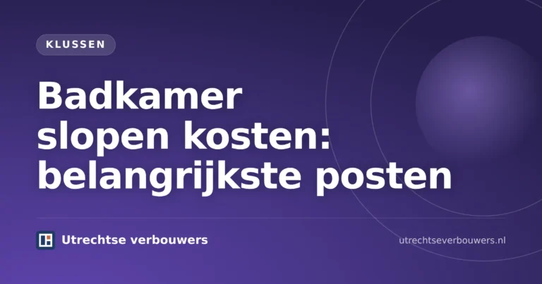 Badkamer slopen kosten met sloop van tegels, sanitair en afvoer van puin