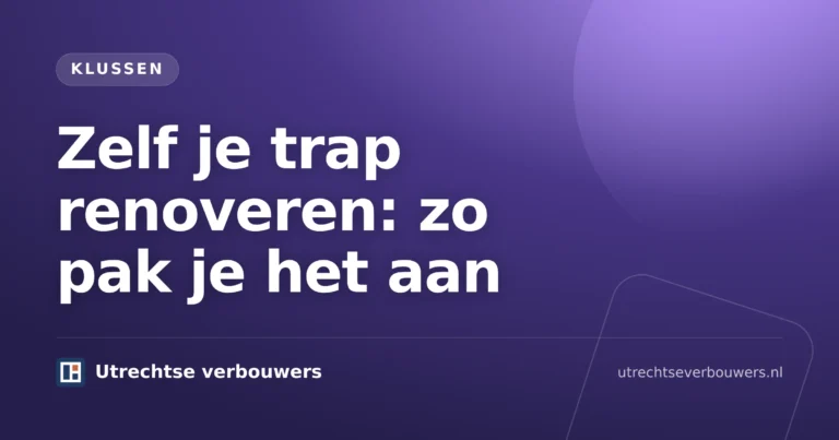 Zelf trap renoveren met schuurpapier, verf en trapdelen voor een nette afwerking